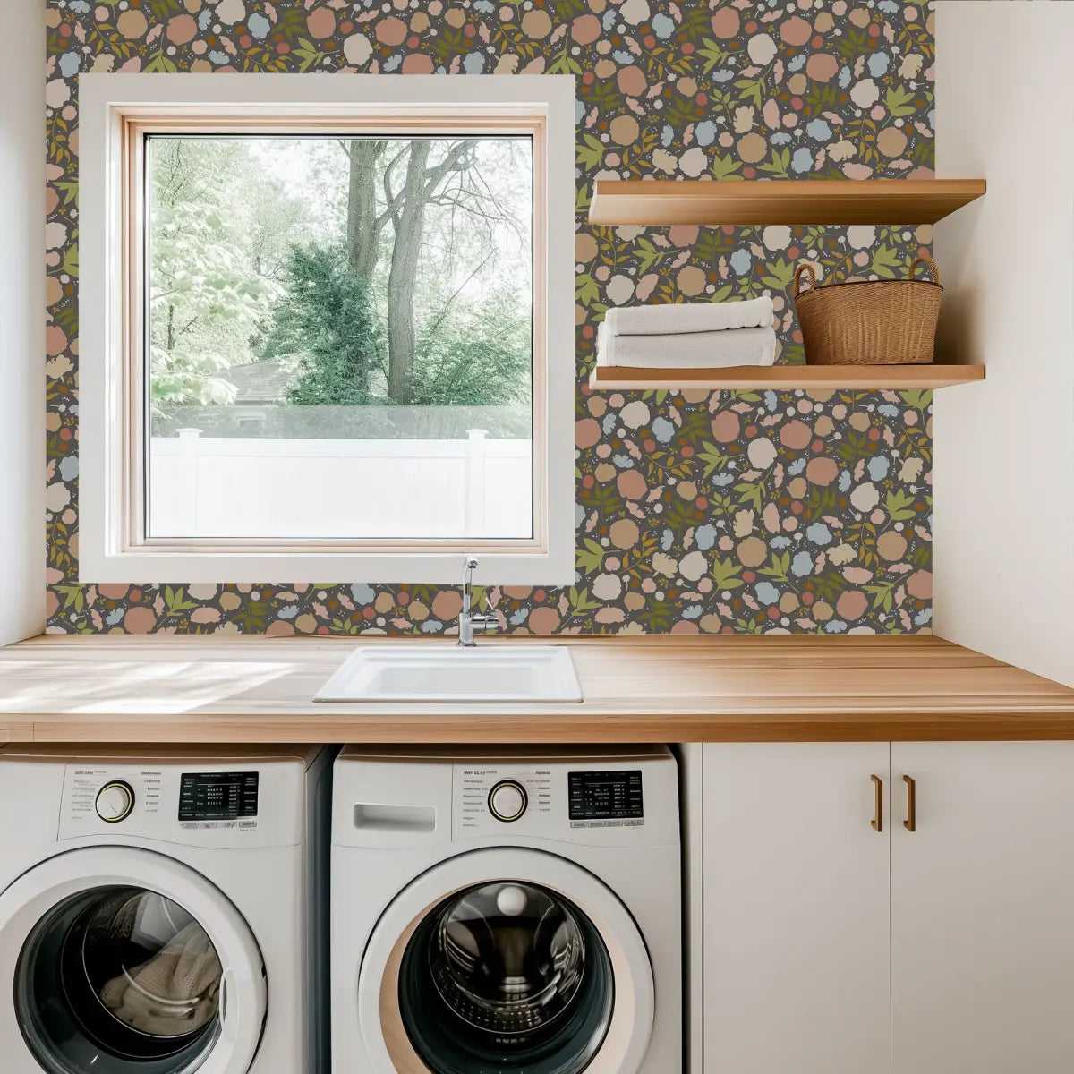 Brea Wallpaper - Floral Pattern - by Mackenzie Nelson - Loomwell Home Goods