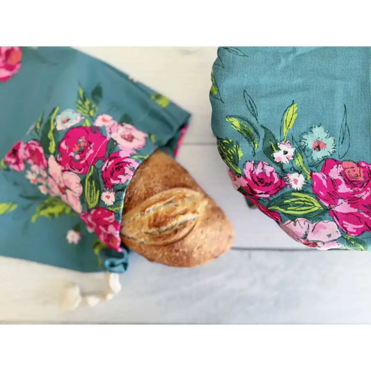 Bread Makers Set - Flower Gala - Bread Bag and Bowl Cover - Dot and Army