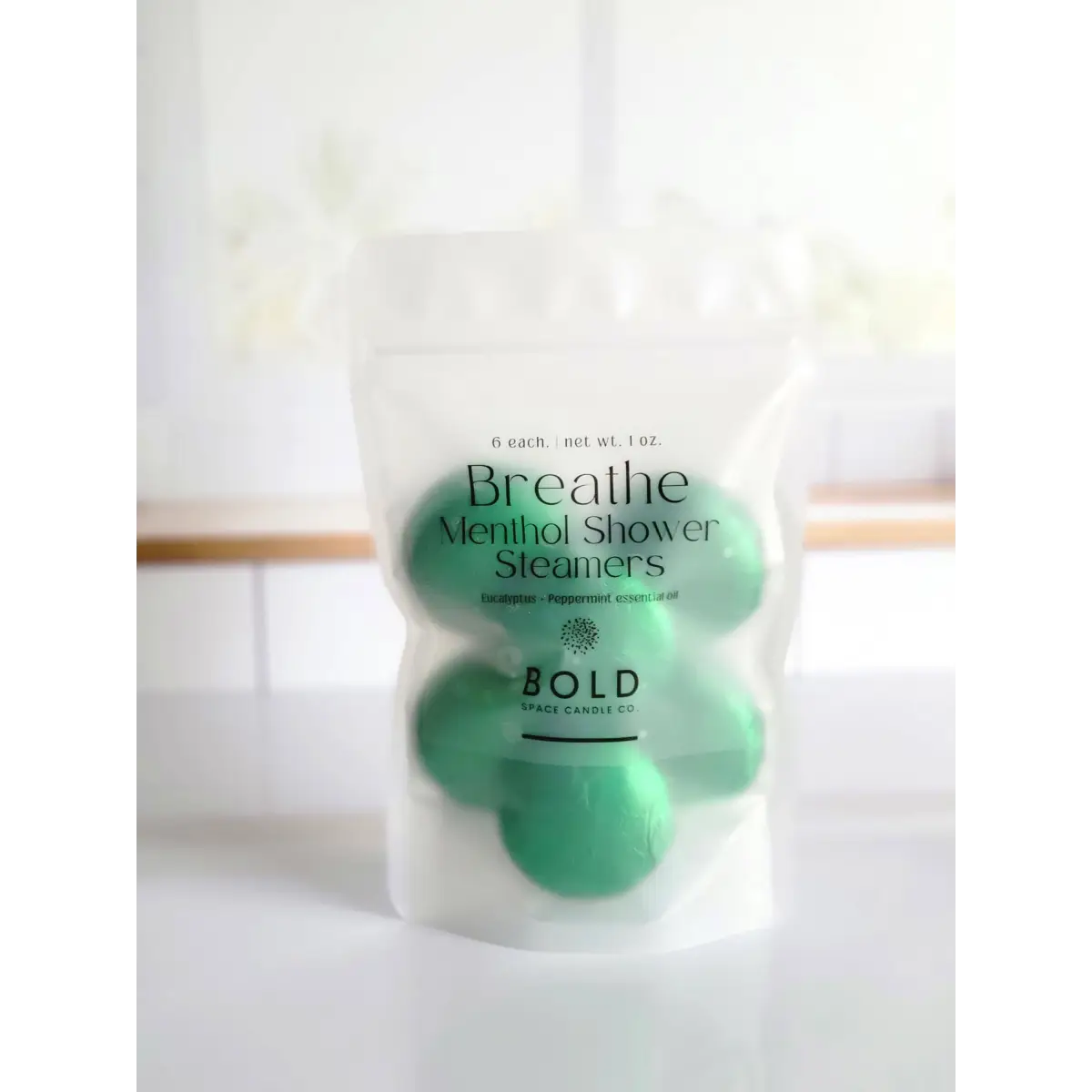 Shower Steamers - Breathe – Eucalyptus & Peppermint - 6 pack - Bold Space Candle Co.