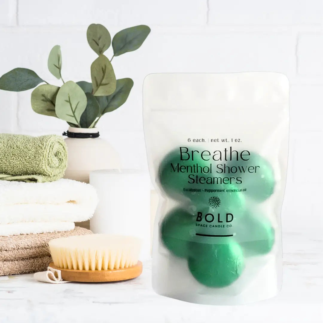 Shower Steamers - Breathe – Eucalyptus & Peppermint - 6 pack - Bold Space Candle Co.