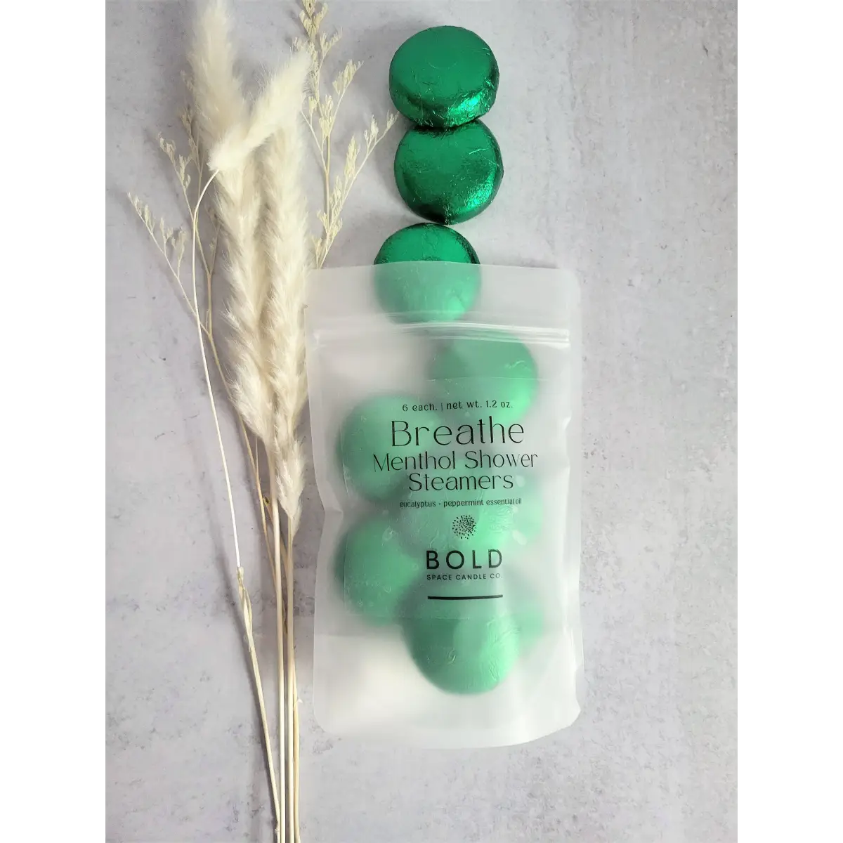 Shower Steamers - Breathe – Eucalyptus & Peppermint - 6 pack - Bold Space Candle Co.