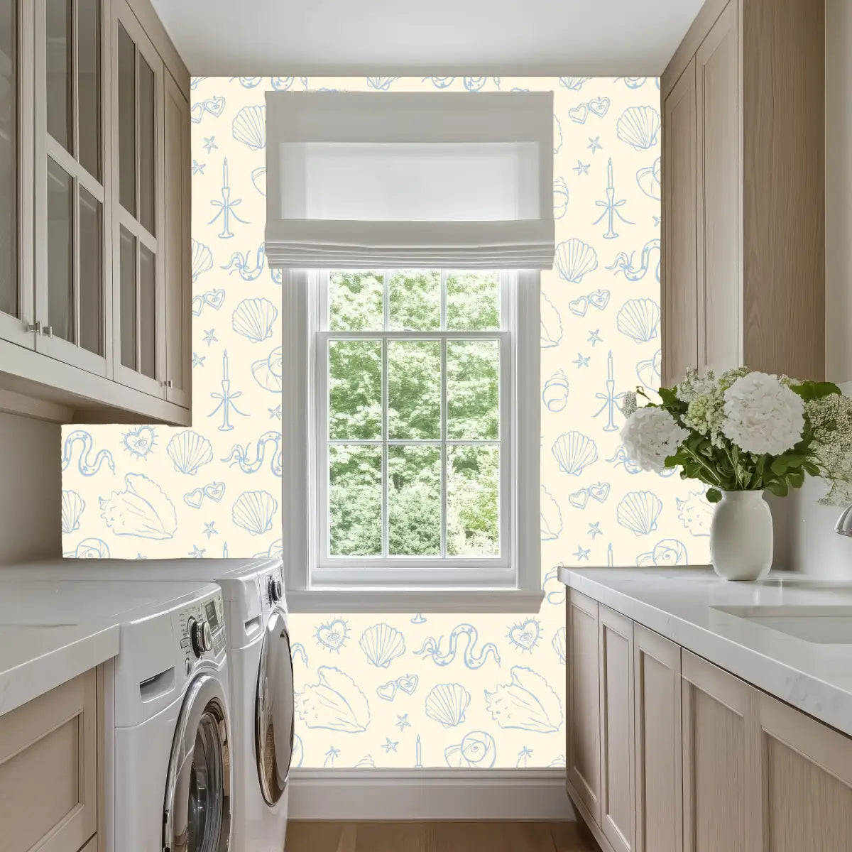 Brenna Wallpaper - Pastel Sweet Seaside - Loomwell Home Goods