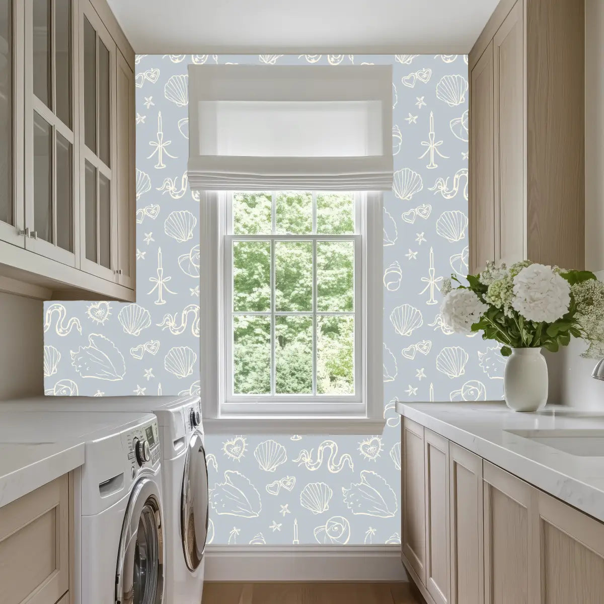 Brenna Wallpaper - Pastel Sweet Seaside - Loomwell Home Goods