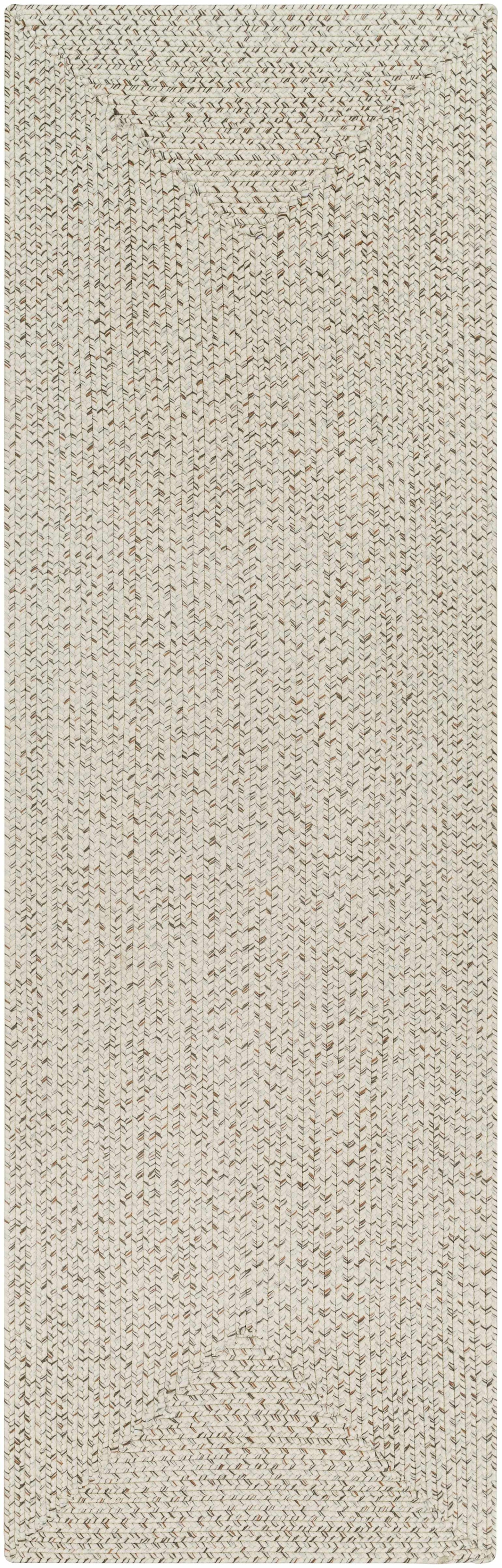 Beige Braided Faux Jute Rug - 2’6’’ x 8’ Runner - Boutique Rugs