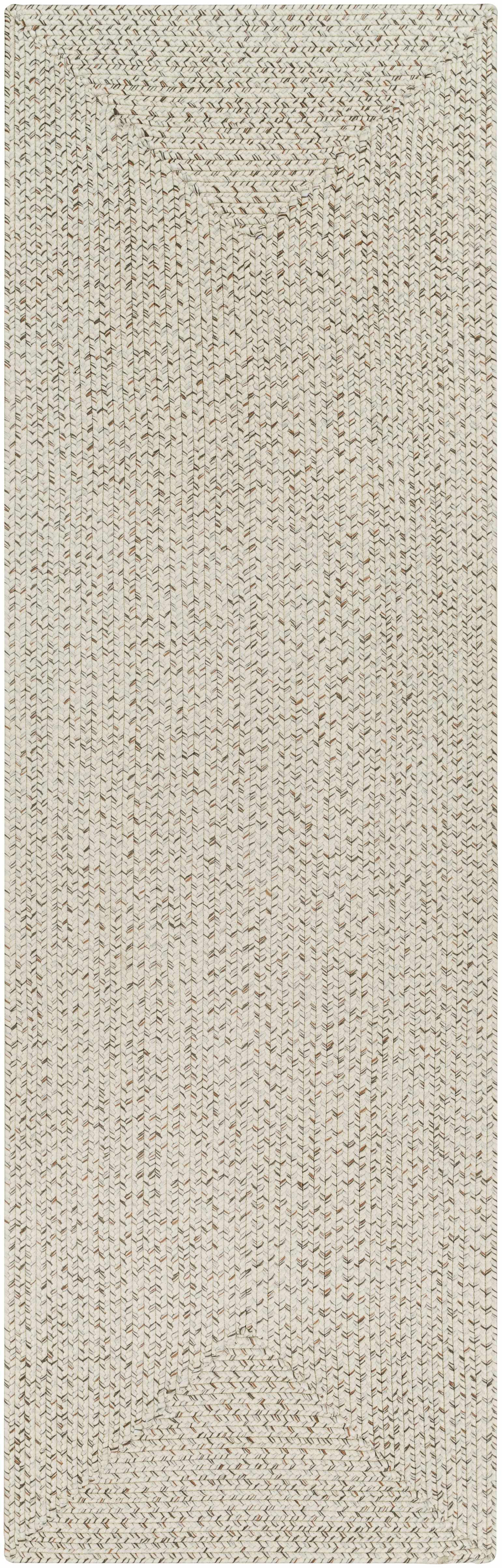 Beige Braided Faux Jute Rug - 2’6’’ x 8’ Runner - Boutique Rugs