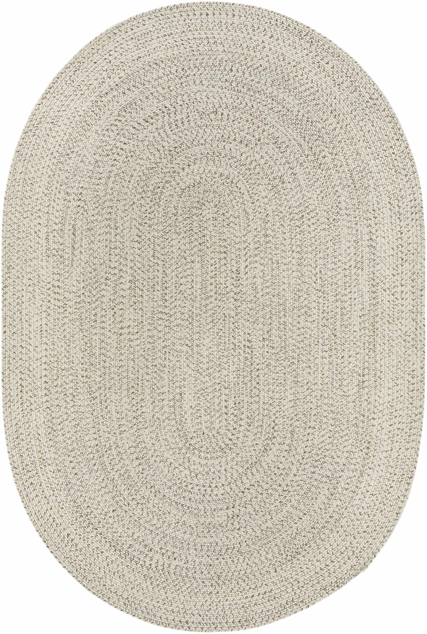 Beige Braided Faux Jute Rug - 6’ x 9’ Oval - Boutique Rugs