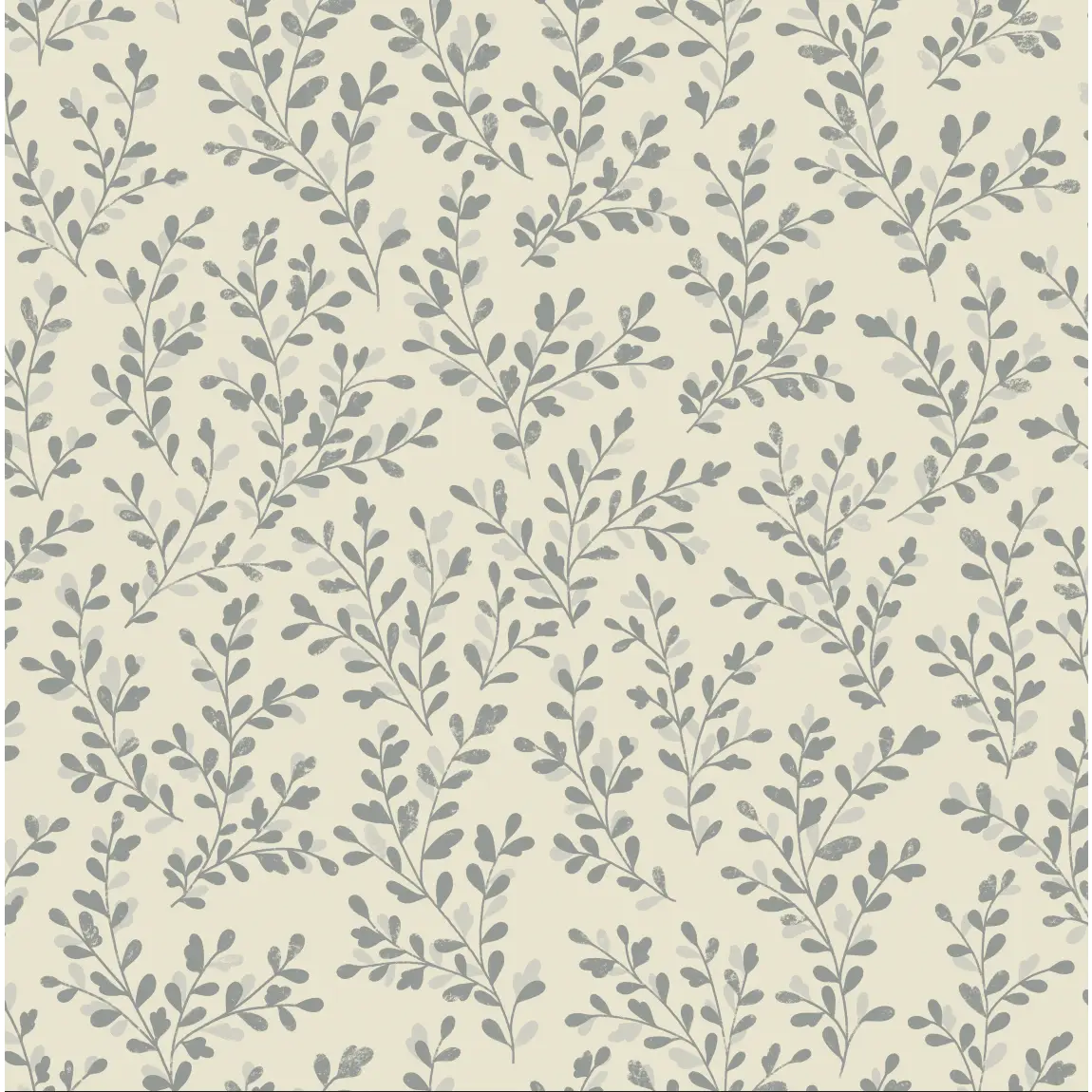 Briar Wallpaper - Simple Branches - by Mariah Rose - Sample 1 foot by 1 foot / Cream - Loomwell Home Goods