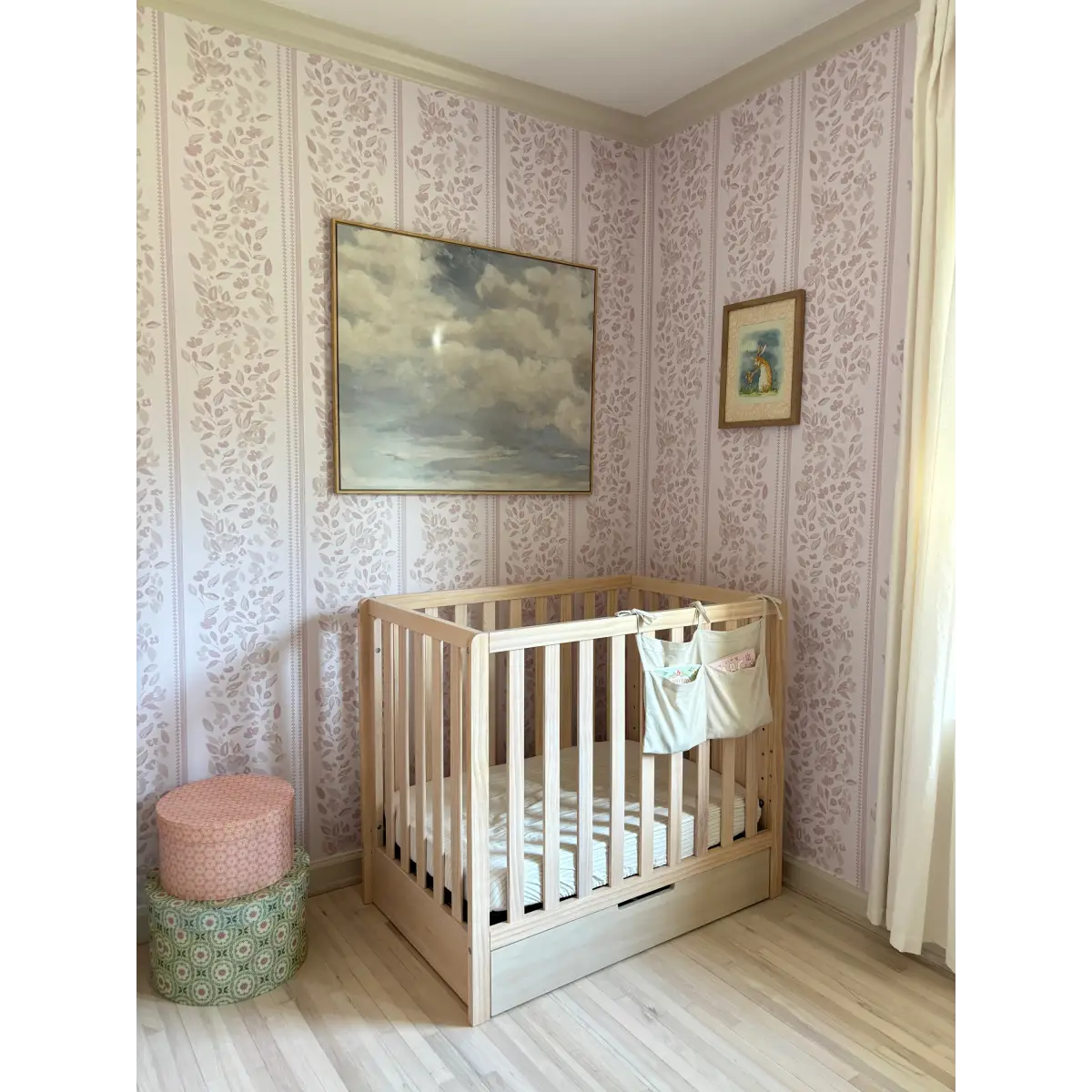 Bridget Wallpaper - Wide Cottage Stripe - by Fox and Pebble - Loomwell Home Goods