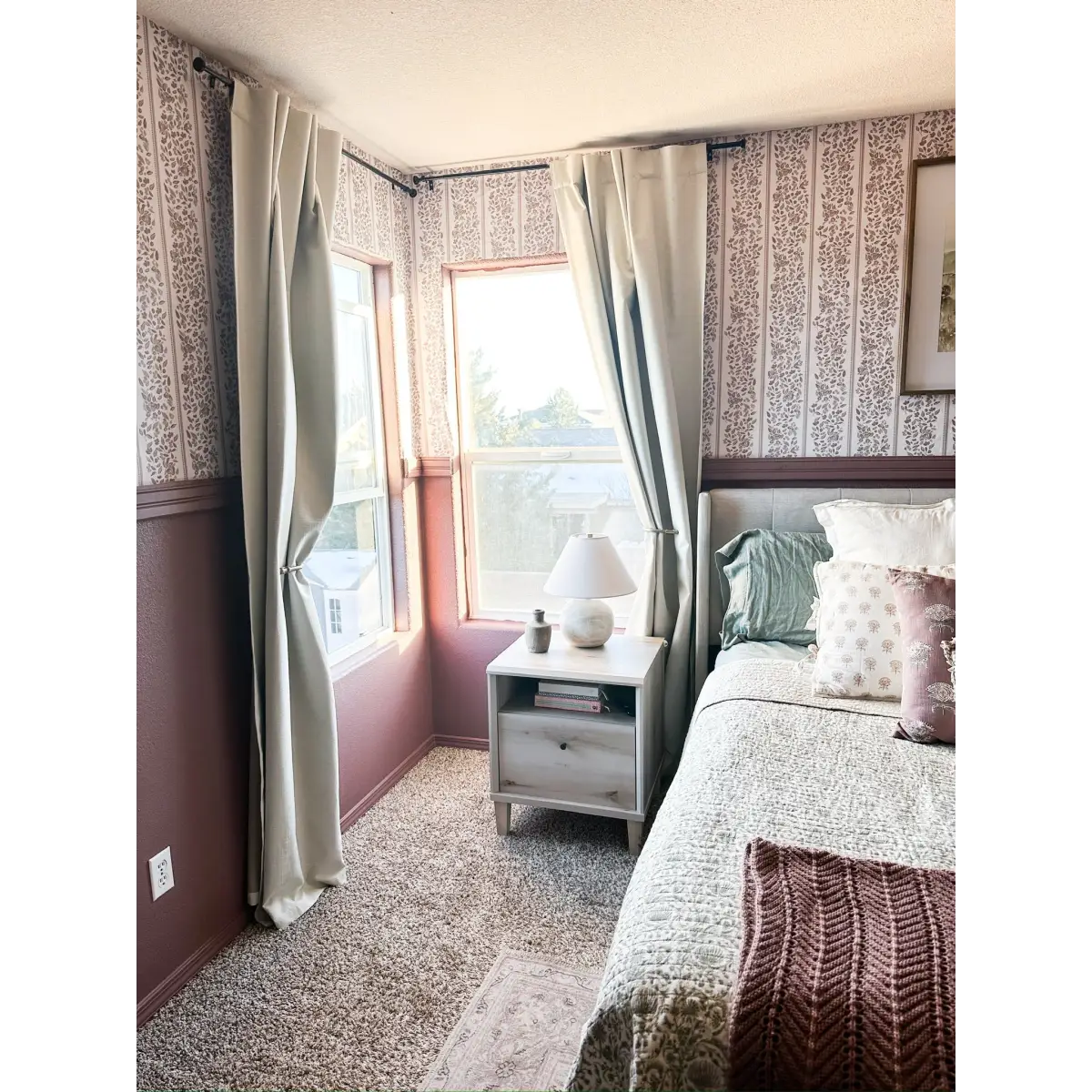Bridget Wallpaper - Wide Cottage Stripe - by Fox and Pebble - Loomwell Home Goods