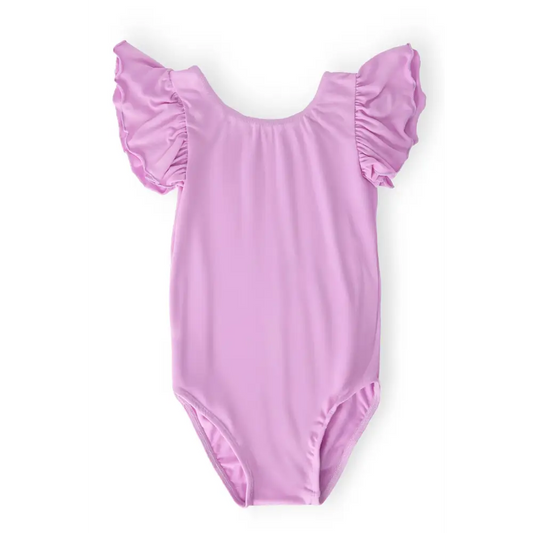 Bright Lilac S/S Flutter Sleeve Leotard - Mila & Rose ®