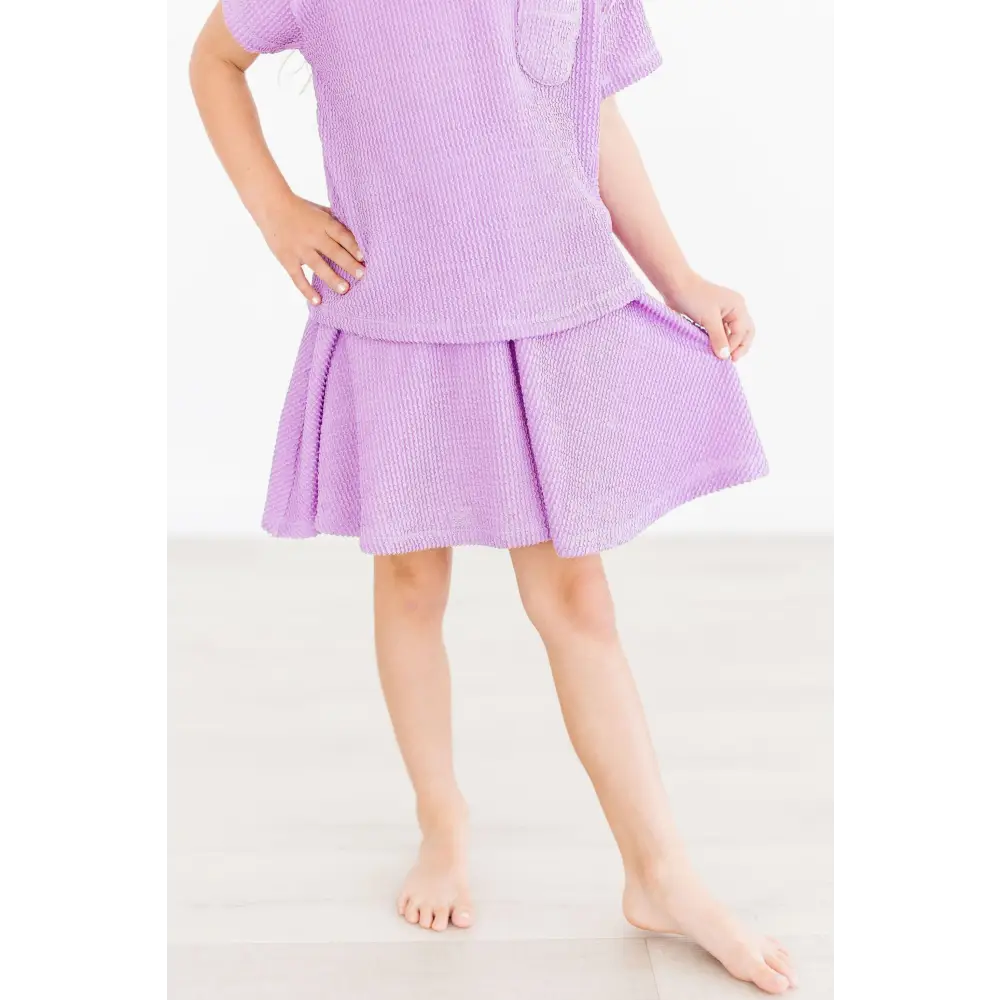 Bright Lilac Scrunchy Twirl Skort - Mila & Rose ®