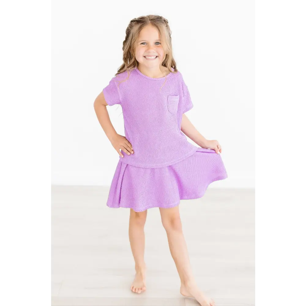 Bright Lilac Scrunchy Twirl Skort - Mila & Rose ®