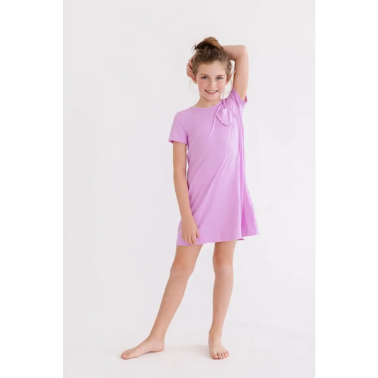 Bright Lilac T-Shirt Dress - Mila & Rose ®