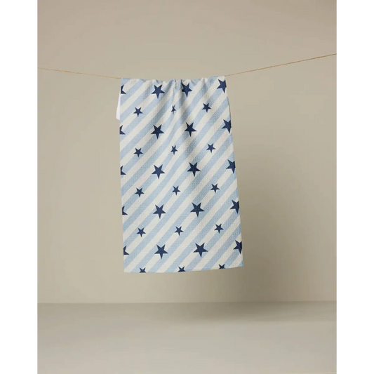 Bar Towel - Bright Stars - Patriotic - Geometry