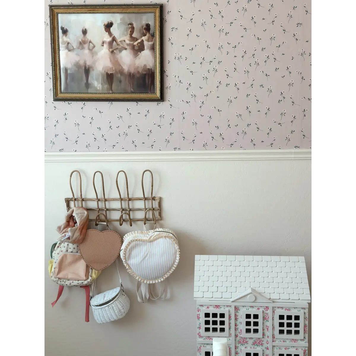 Brigitta Wallpaper - Scattered Blooms - by Emily Cooper Art - Loomwell Home Goods