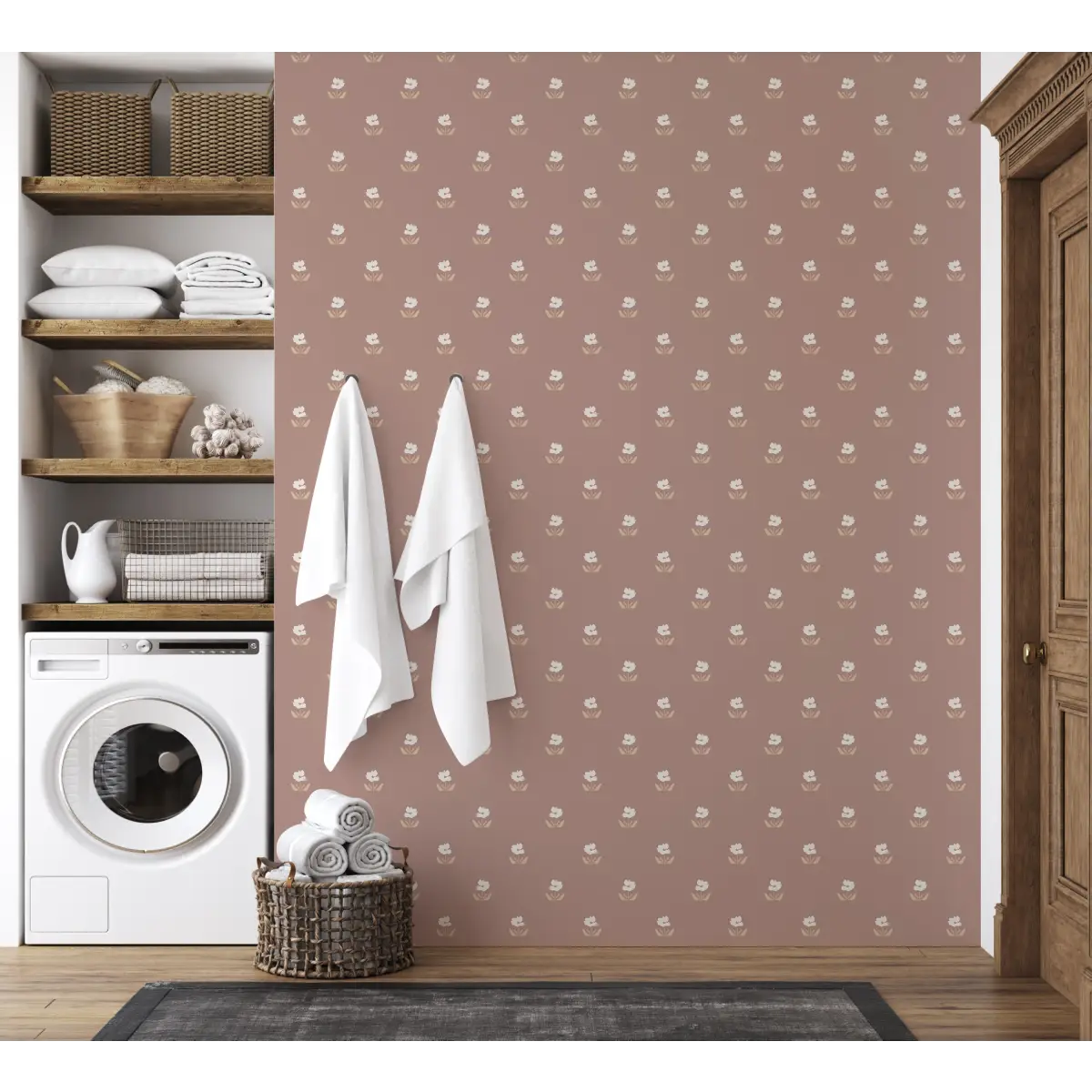 Britton Wallpaper - Floral Dots - by Creating To Love - Loomwell Home Goods