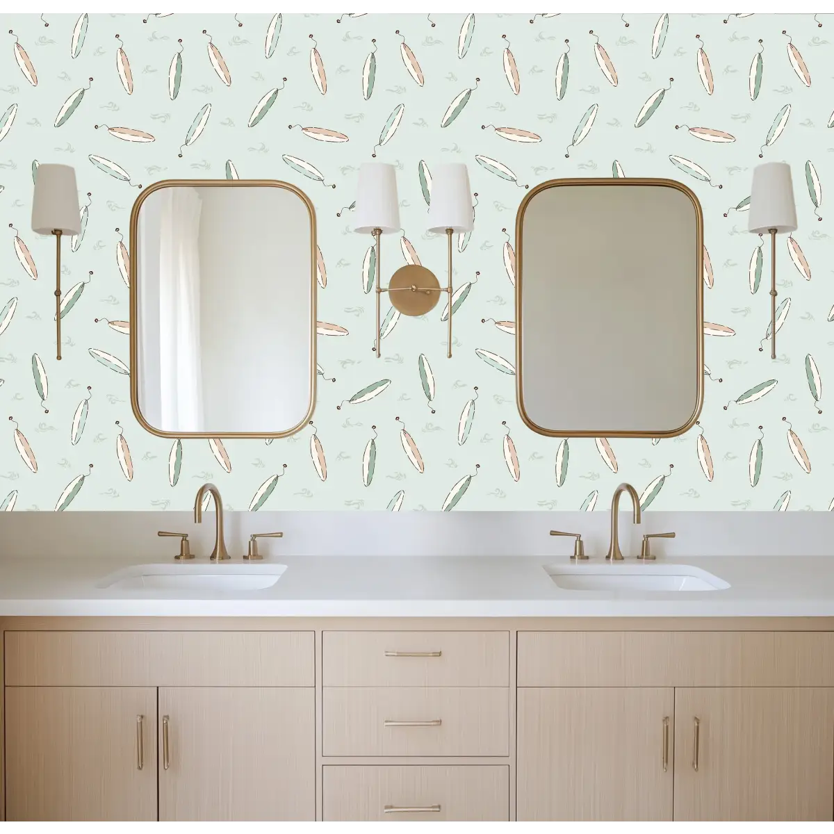 Brody Wallpaper - Surfboards for Kids - by Eva Catherina - Loomwell Home Goods