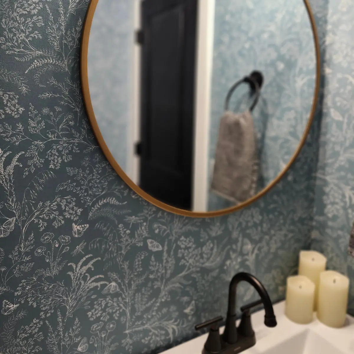 Bronwyn Wallpaper - Butterfly Meadow Flowers - by Anna Black Creative - Loomwell Home Goods