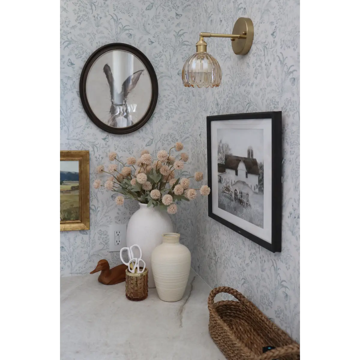Bronwyn Wallpaper - Butterfly Meadow Flowers - by Anna Black Creative - Loomwell Home Goods