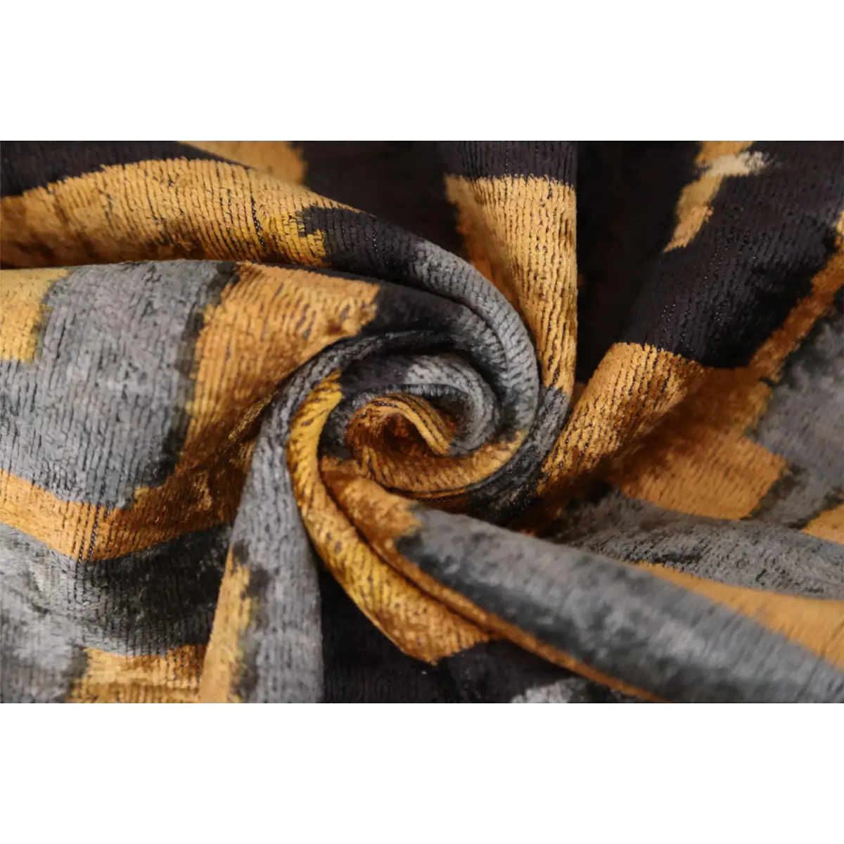 Bronze and Blue Geometric Silk Velvet Pillow 16x24 Handmade Luxury Cushion - Canvello