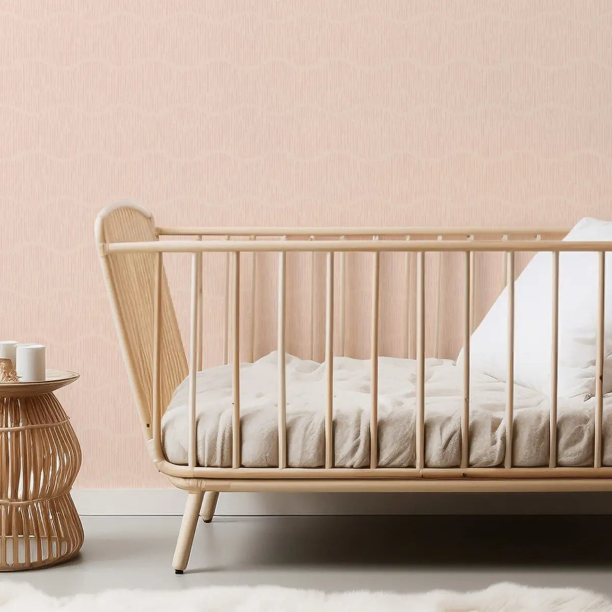 Brooks Wallpaper - Pastel Wavy Lines for Baby - by Erin Silliman Designs - Loomwell Home Goods