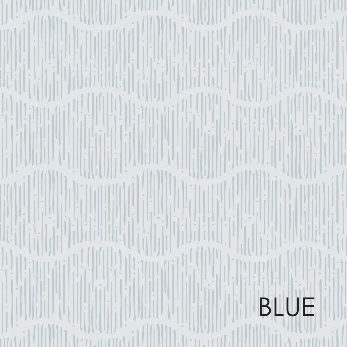 Brooks Wallpaper - Pastel Wavy Lines for Baby - by Erin Silliman Designs - Sample 1 foot by 1 foot / Blue - Loomwell