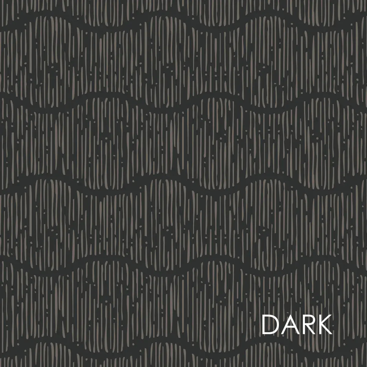 Brooks Wallpaper - Pastel Wavy Lines for Baby - by Erin Silliman Designs - Sample 1 foot by 1 foot / Dark - Loomwell