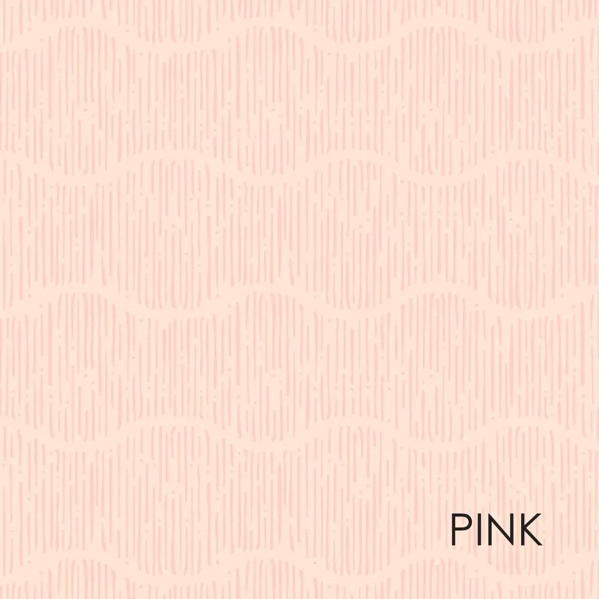 Brooks Wallpaper - Pastel Wavy Lines for Baby - by Erin Silliman Designs - Sample 1 foot by 1 foot / Pink - Loomwell