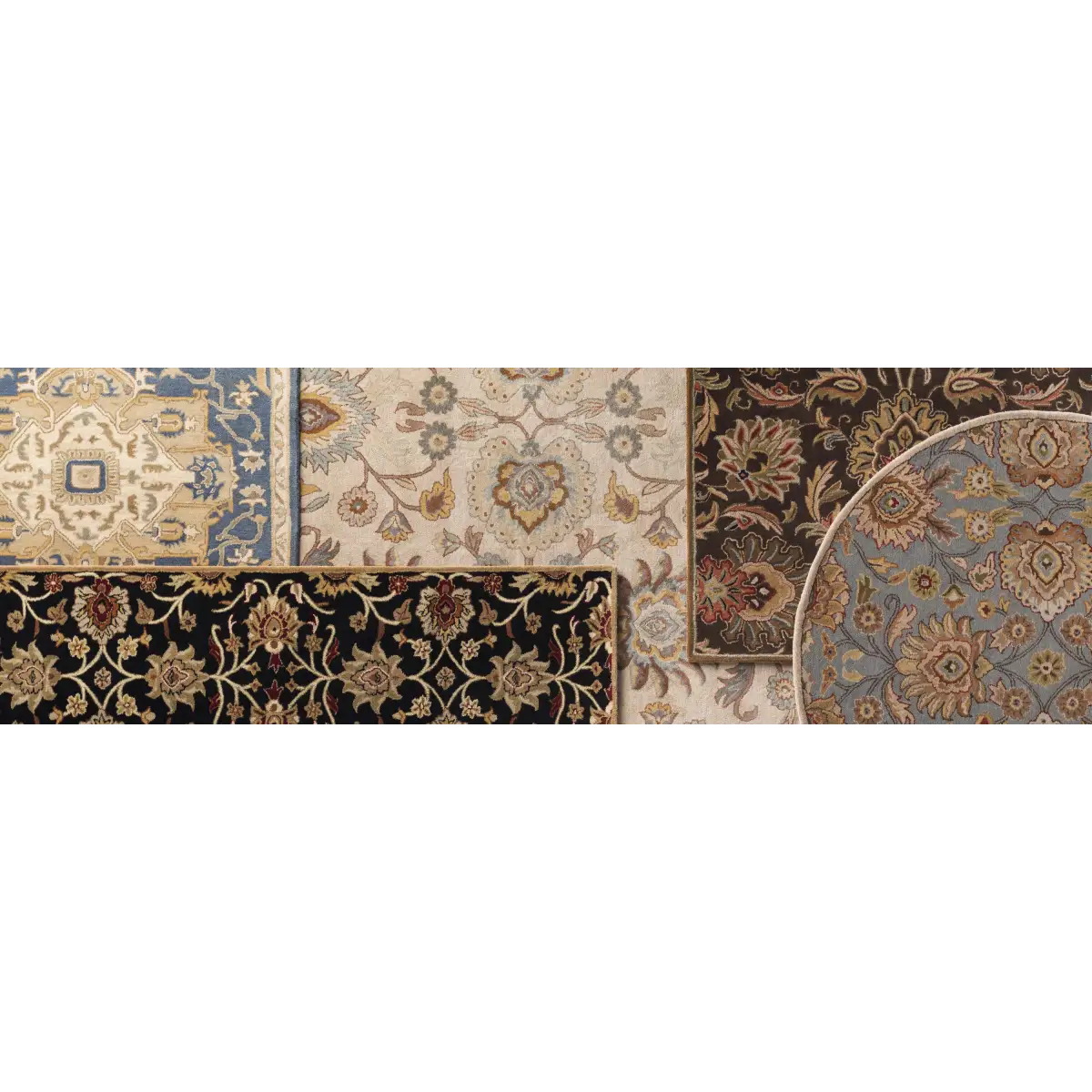 Broomfield Hand Tufted Blue Wool Rug - Boutique Rugs