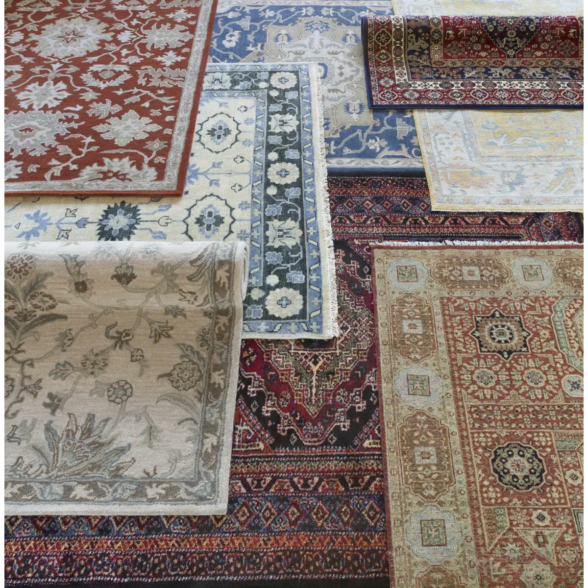 Broomfield Hand Tufted Blue Wool Rug - Boutique Rugs