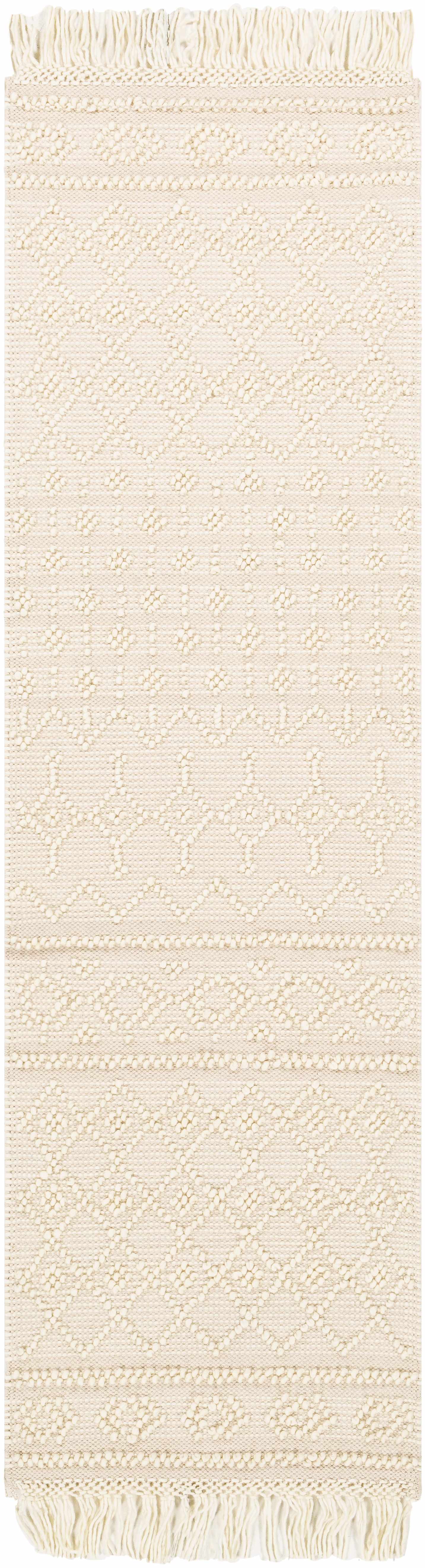 Brothers Beige Wool&Cotton Rug - * 2’6’’ x 8’ Runner - Boutique Rugs