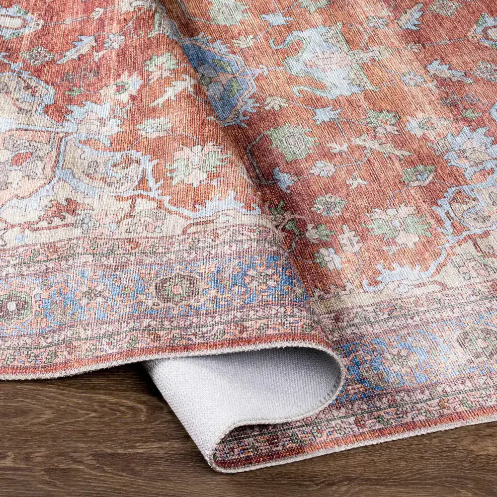 Brown Bagamanoc Medallion Washable Area Rug - Boutique Rugs