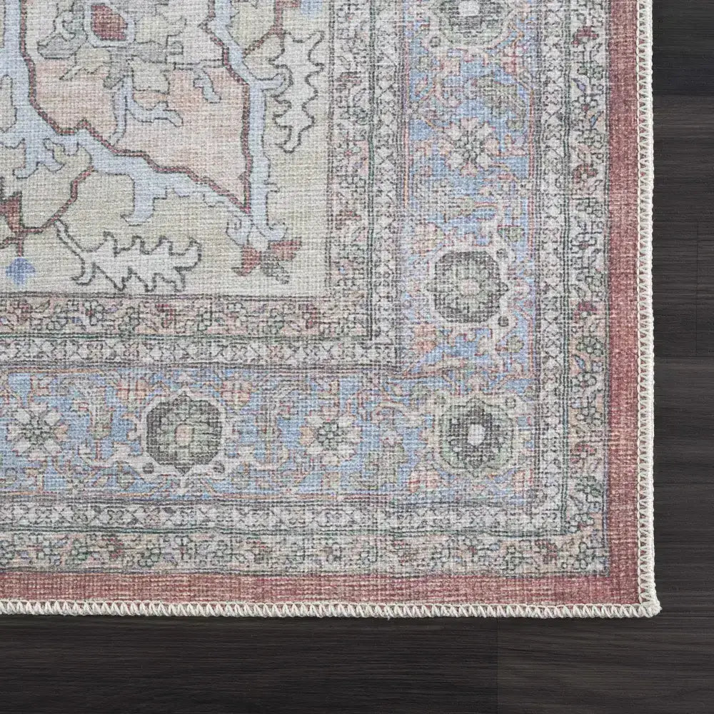 Brown Bagamanoc Medallion Washable Area Rug - Boutique Rugs
