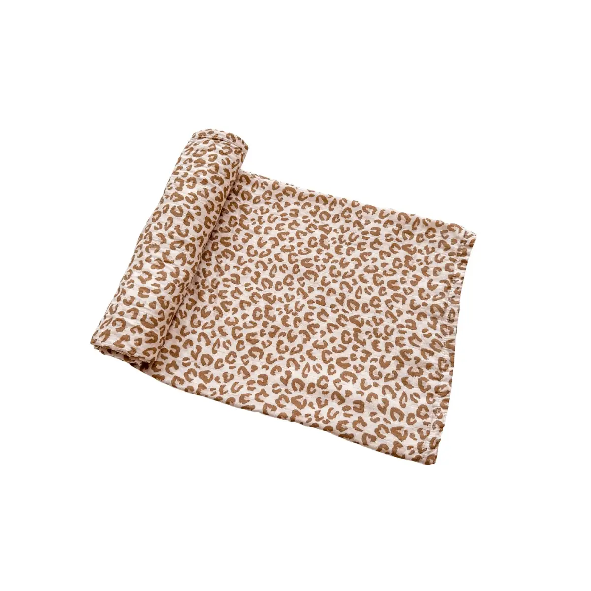 Brown Leopard Swaddle Blanket - Harp Angel Boutique