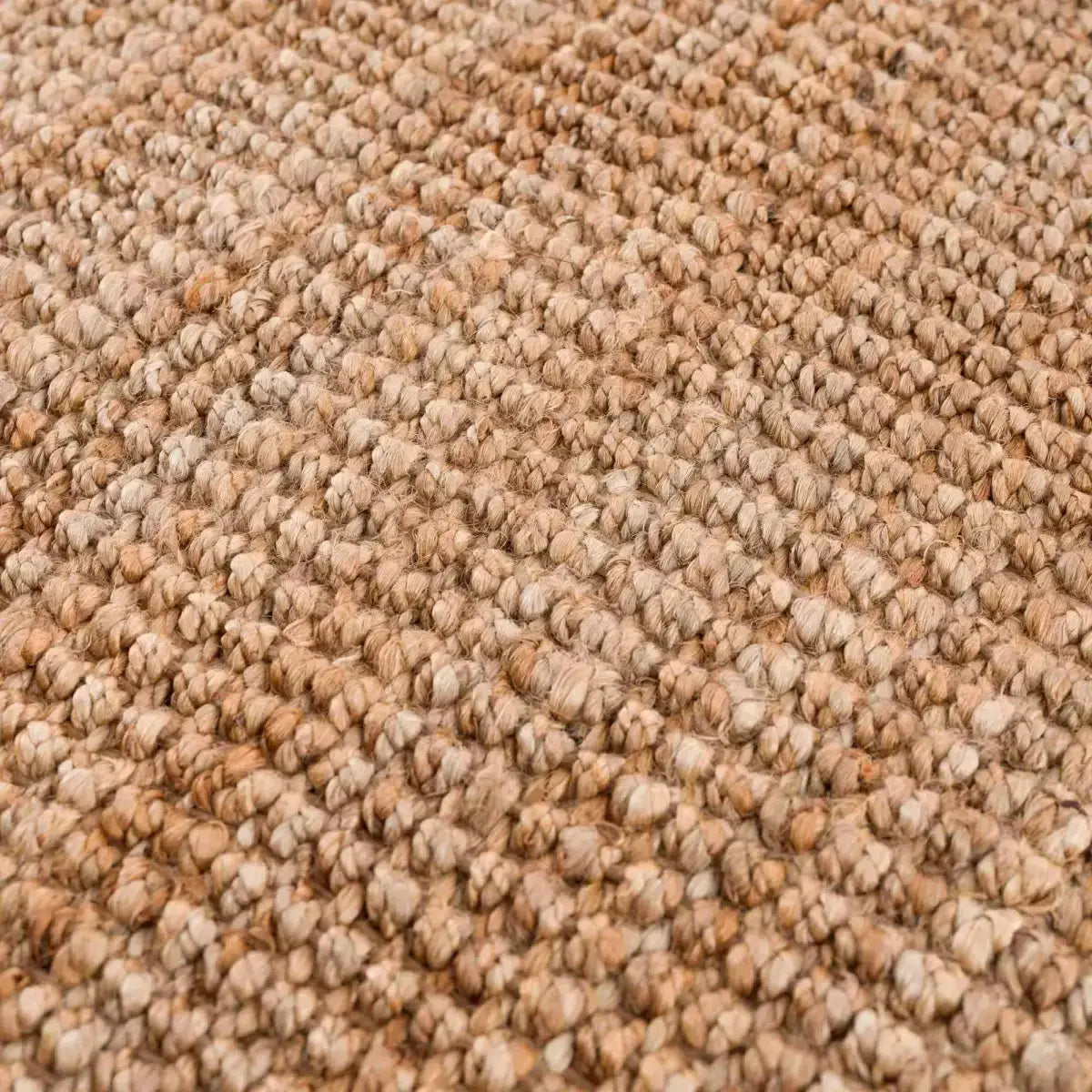 Brown Natural Jute Rug with Fringe - 2’ x 3’ Rectangle - Boutique Rugs
