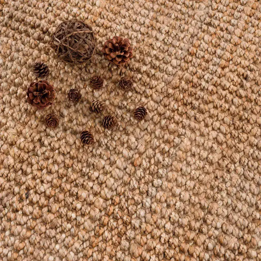 Brown Natural Jute Rug with Fringe - Boutique Rugs