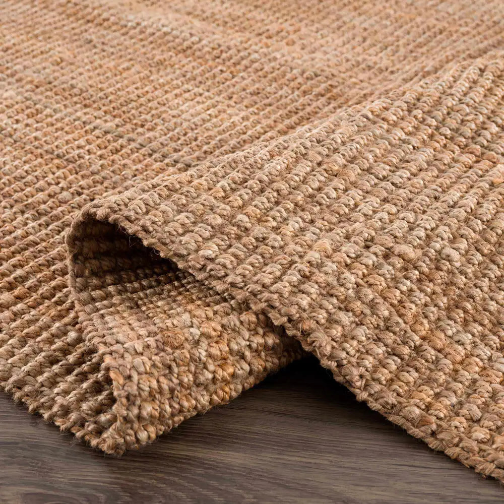 Brown Natural Jute Rug with Fringe - Boutique Rugs