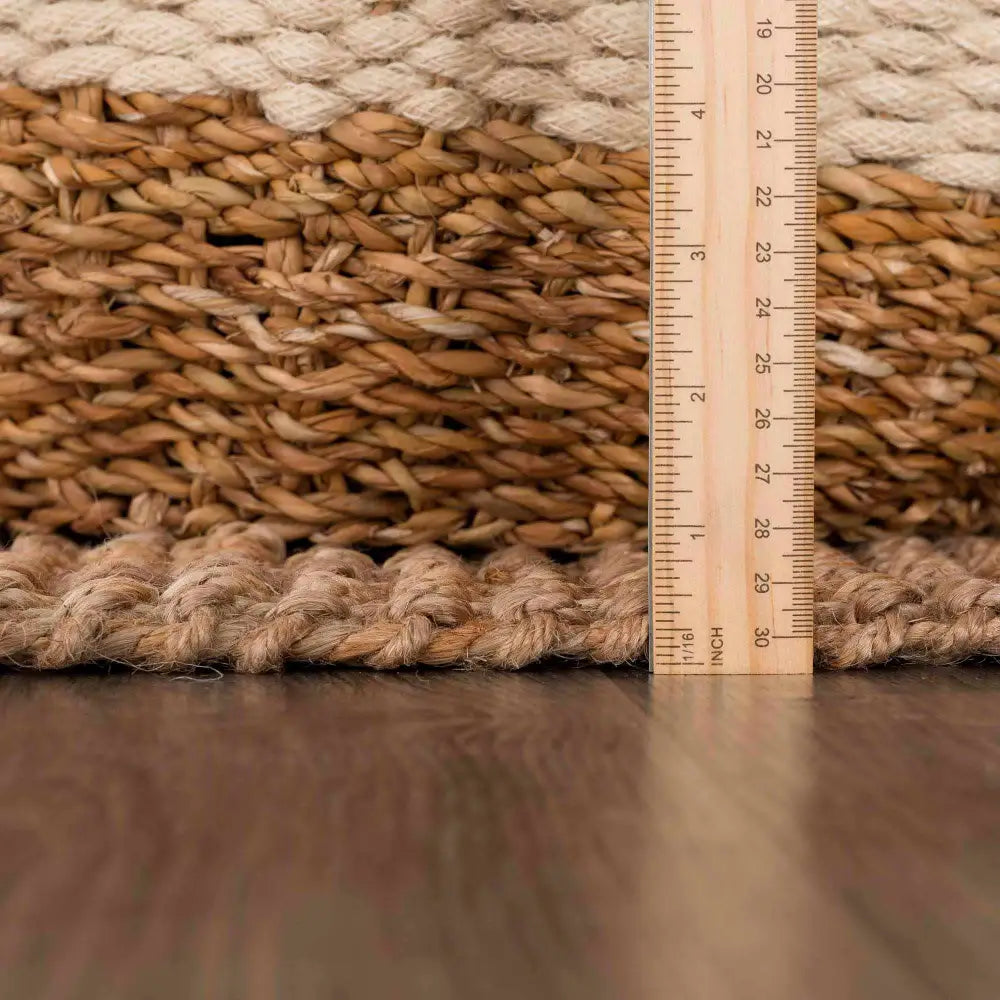 Brown Natural Jute Rug with Fringe - Boutique Rugs