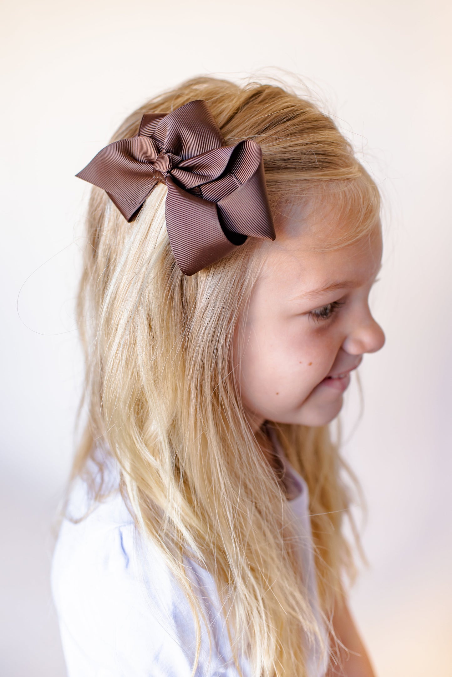 Solid Hair Bows - Brown / 4’’ - ARB Blanks
