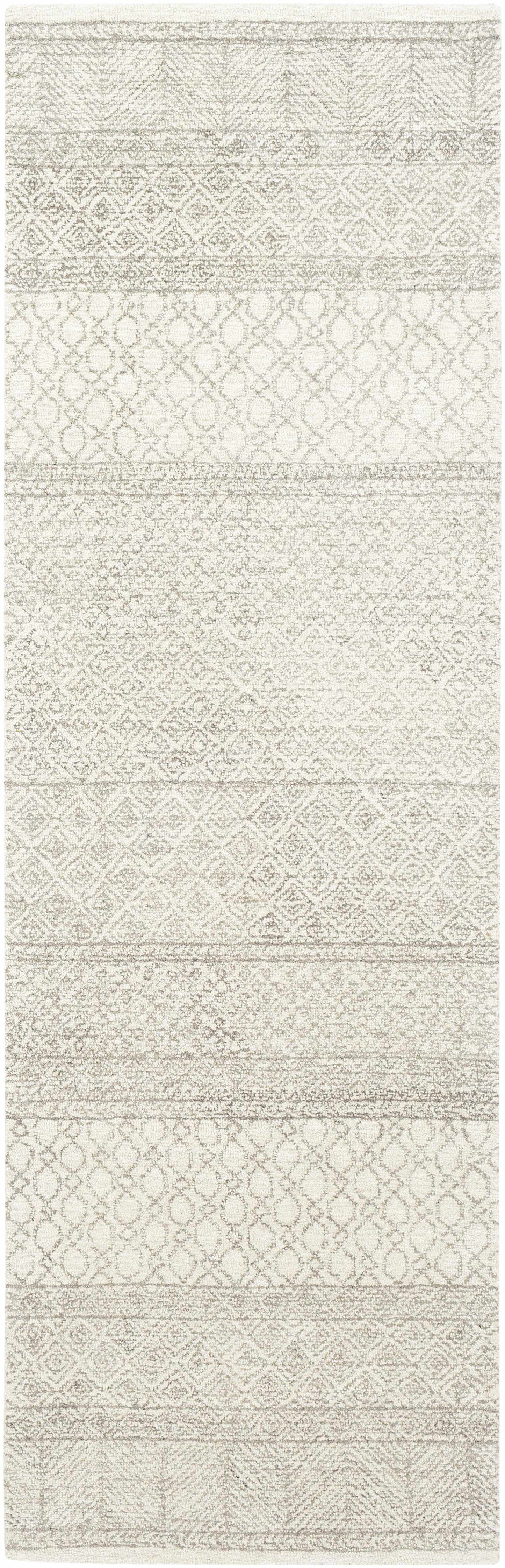 Beige Tufted Maroc Wool Rug - 2’6’’ x 8’ Runner - Boutique Rugs