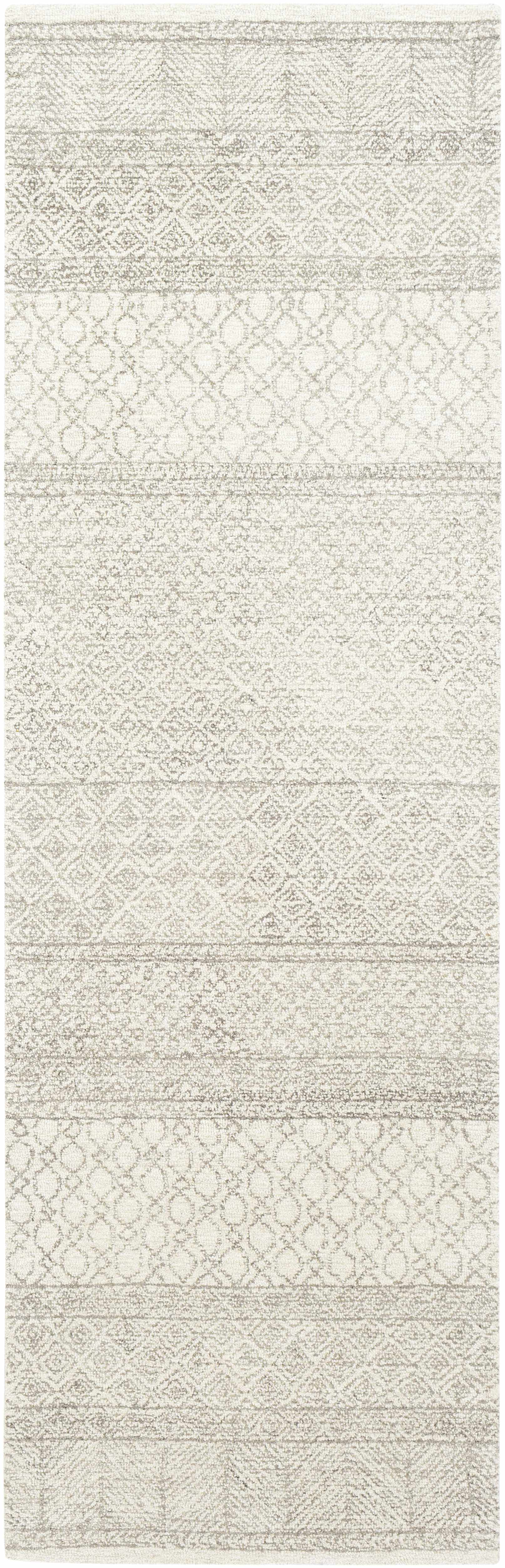 Beige Tufted Maroc Wool Rug - 2’6’’ x 8’ Runner - Boutique Rugs