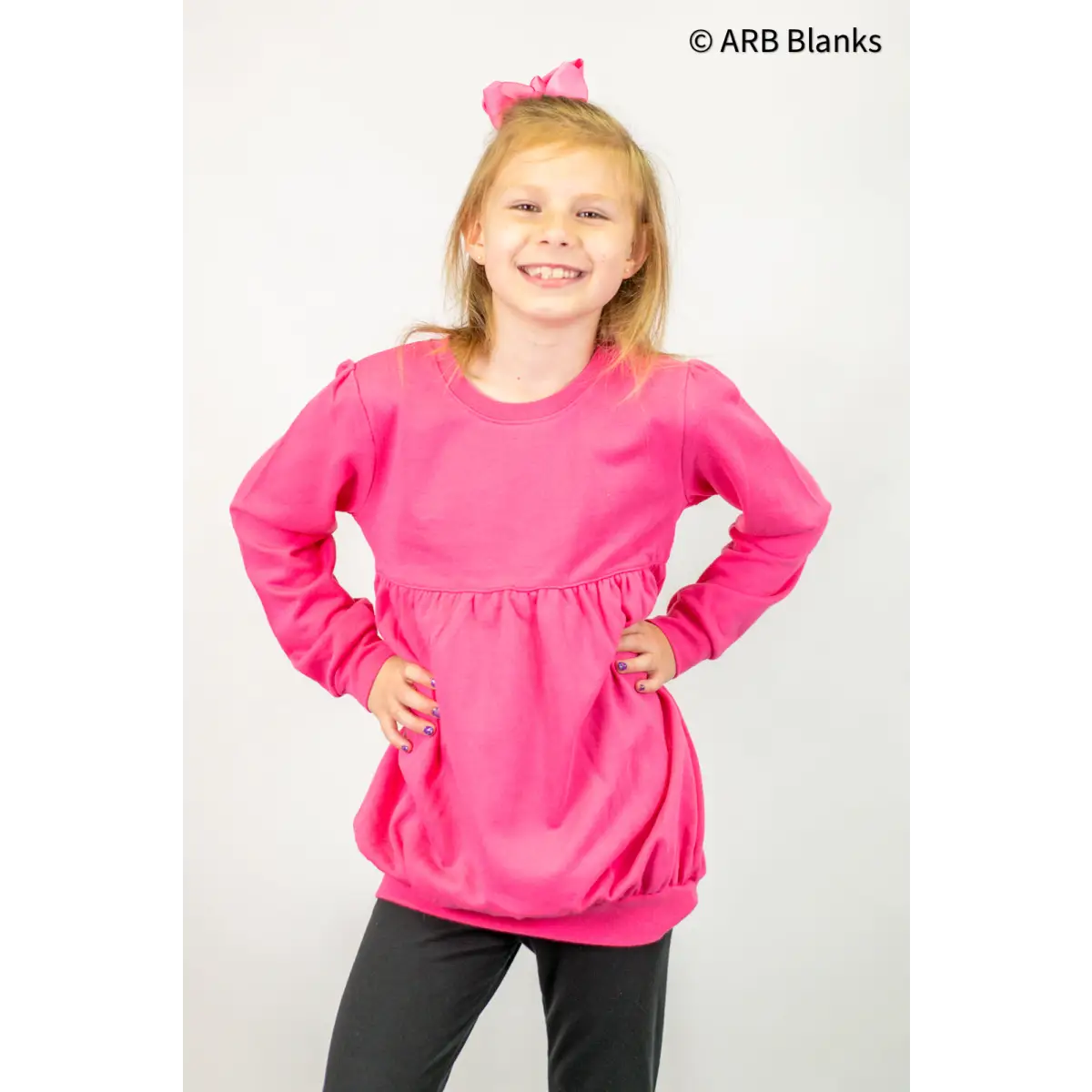 Bubble Sweatshirts - Hot Pink / 12M - ARB Blanks