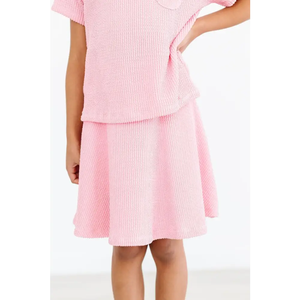 Bubblegum Pink Scrunchy Twirl Skort - Mila & Rose ®