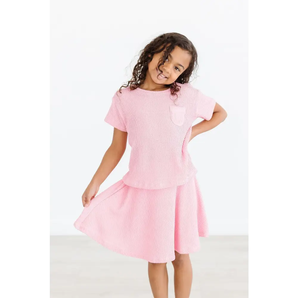 Bubblegum Pink Scrunchy Twirl Skort - Mila & Rose ®