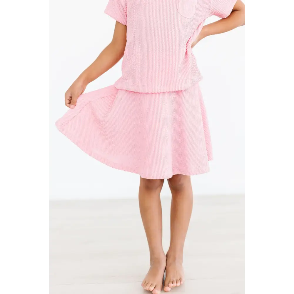 Bubblegum Pink Scrunchy Twirl Skort - Mila & Rose ®