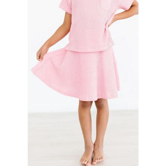Bubblegum Pink Scrunchy Twirl Skort - Mila & Rose ®