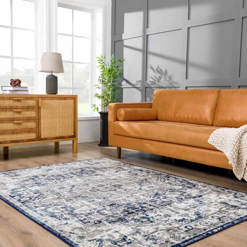 Buenaventura Navy Area Rug - Boutique Rugs