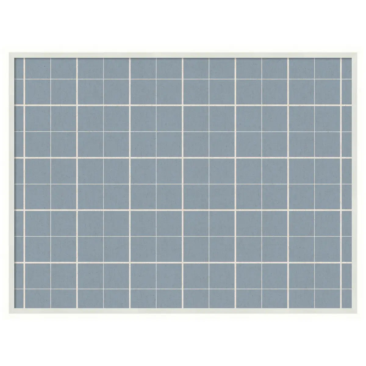 Bulletin Board - Framed Fabric Pinboard Light Blue Plaid - Wall Organization - Lucie White / 25 x 19 - kateandlaurel