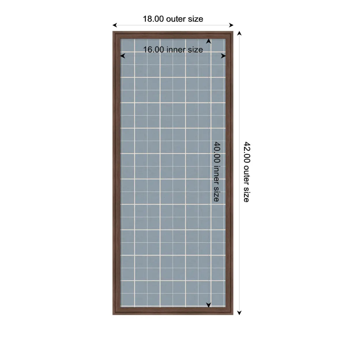 Bulletin Board - Framed Fabric Pinboard Light Blue Plaid - Wall Organization - kateandlaurel