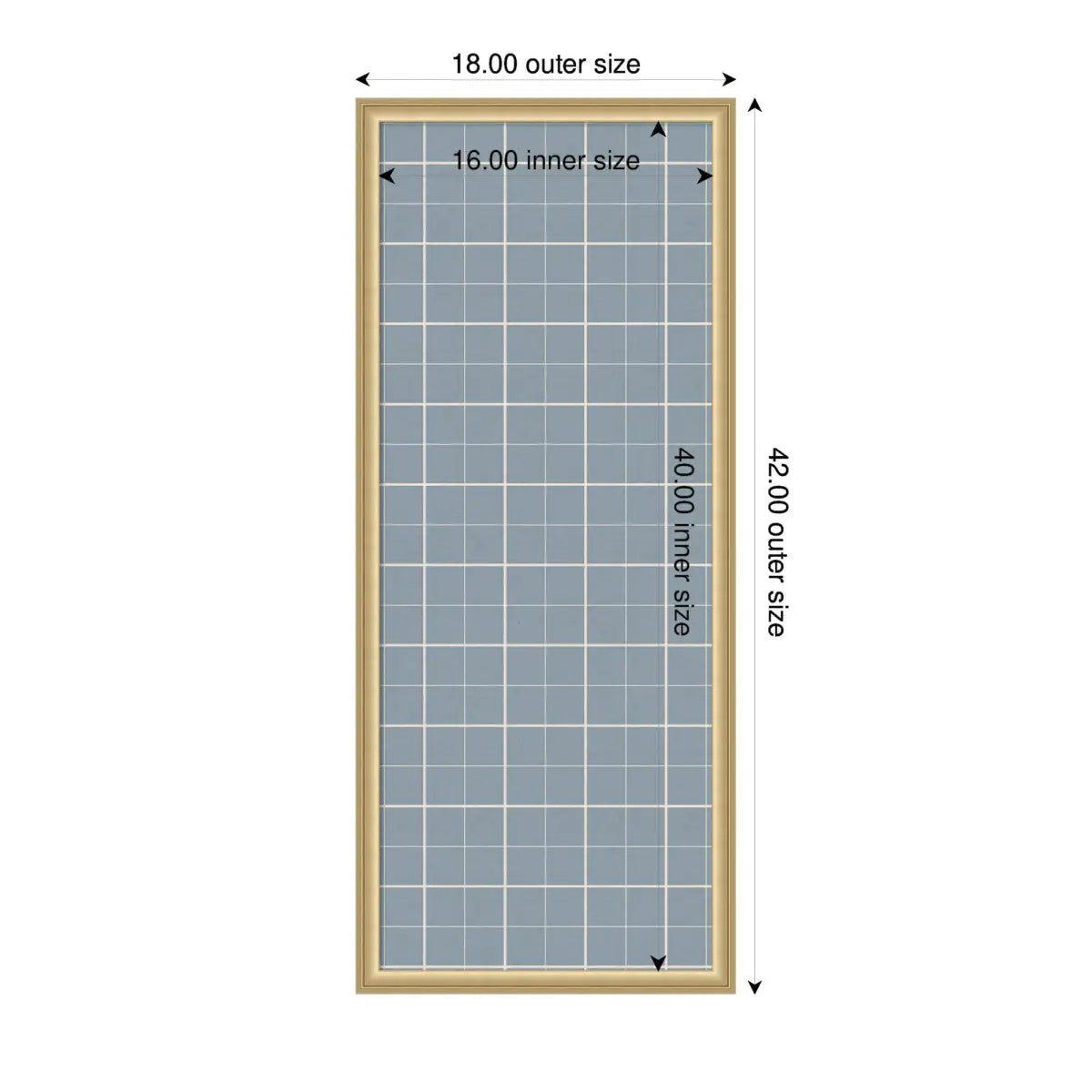 Bulletin Board - Framed Fabric Pinboard Light Blue Plaid - Wall Organization - kateandlaurel